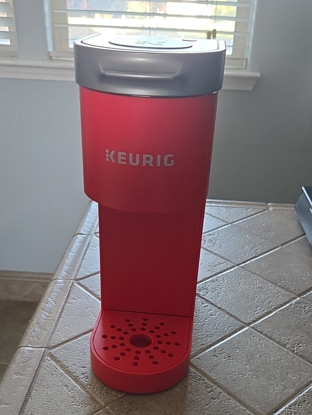Keurig Red and Silver Single-Serve Coffee Brewer
